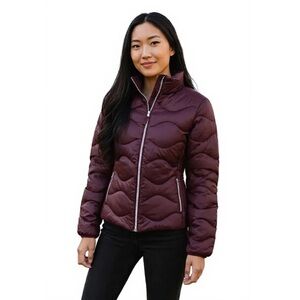 CiSoni Puffer Jacket, Women,  Grape, medium, Ribbed Sides.